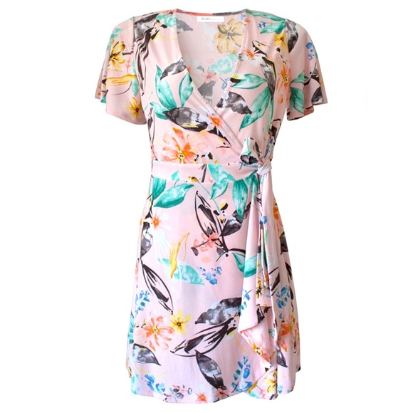 BCBGENERATION Floral Wrap Dress - Picture 3 of 11